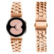 Samsung Galaxy Watch4 - 20mm - Slim Watch Band Seamless Metal Watch Strap - Rose Gold Online Hot Sale