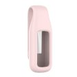 Fitbit Luxe silicone cover with clip holder - Pink Hot on Sale