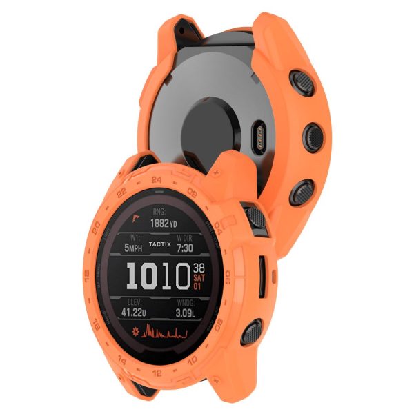 Garmin Enduro 2   Tactix 7 dial plate style watch cover - Orange Online Hot Sale