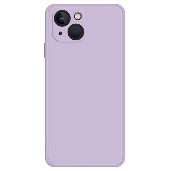 Beveled anti-drop rubberized cover for iPhone 13 - Purple Hot on Sale