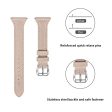 Fitbit Versa 2   Versa Lite   Versa simple genuine leather watch strap - Pink on Sale