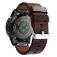 Garmin Fenix 5 210mm leather watch band - Brown For Discount