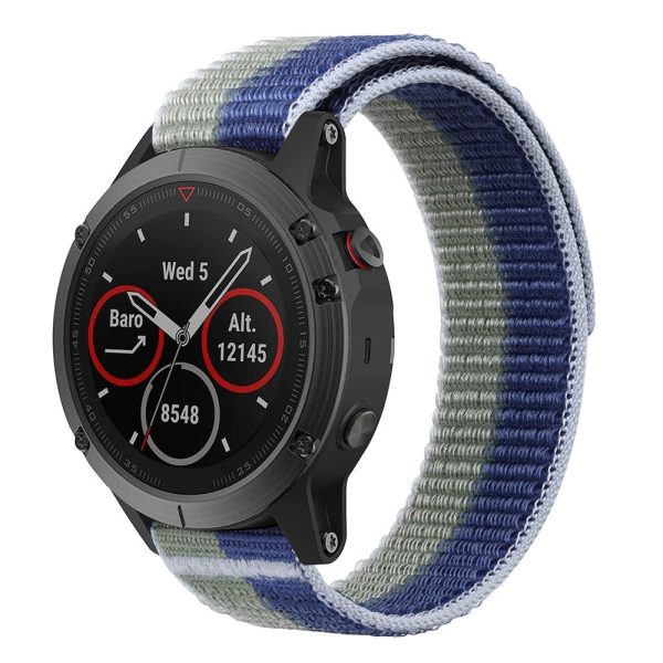 Nylon loop strap for Garmin   Amazfit and Coros watch - Green   Blue Fashion