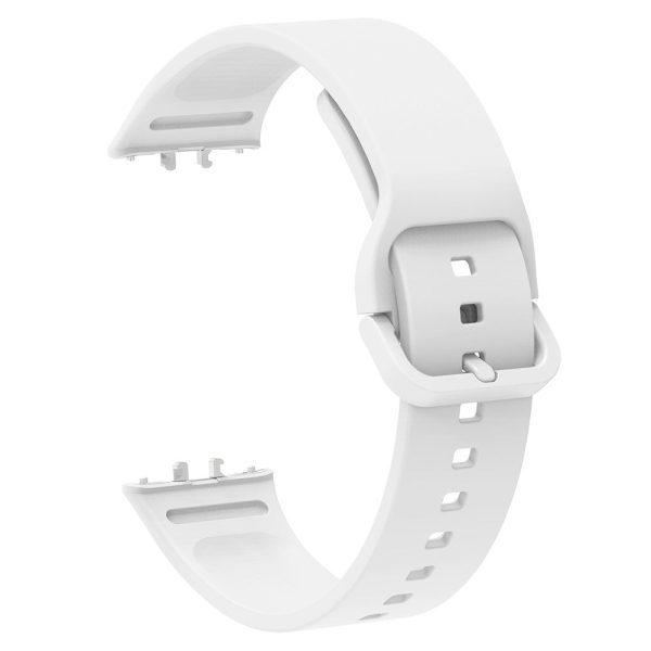 Samsung Galaxy Fit3 Silicone Strap Replacement Wrist band with Watch Case - White For Discount