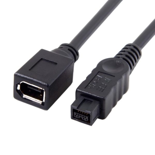 CY FW-012-BK 1394 Cable FireWire 400-to-800 Adapter Cable - Black Discount