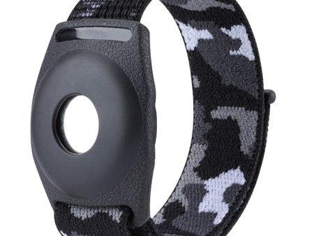 AirTags nylon loop strap for kids - Black Camouflage For Cheap