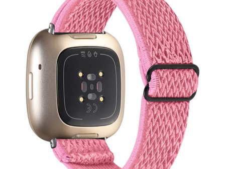 Fitbit Sense   Versa 3 elastic watch strap with adjustable buckle - Pink Online