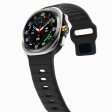 Samsung Galaxy Watch Ultra 47mm Silicone Watch Band Breathable Sport Watch Strap - Black Supply