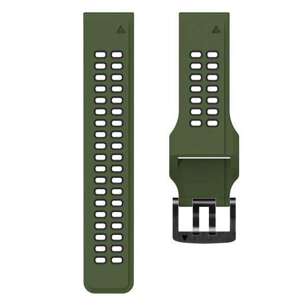 Garmin Fenix 7X dual color silicone watch strap - Army Green   Black Online now