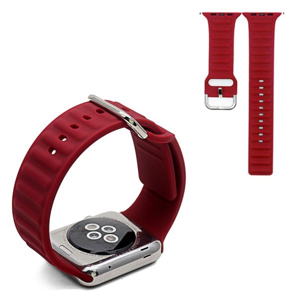 Apple Watch Series 6   5 40mm silicone watch band - Red Hot on Sale