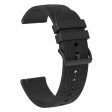 Garmin Vivomove   Samsung Gear Sport   Pebble 2   Huawei Watch 2 Patten Silicone Strap 20mm Watchband - Black Hot on Sale