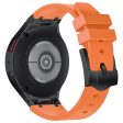 Samsung Galaxy Watch4   Watch 5   Watch6 Watch Strap AP Silicone Band Waterproof - Black Buckle+Orange Discount