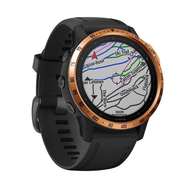 Garmin Fenix 6S   6S Pro numeric pattern stainless steel bezel - Rose Gold    Black Cheap