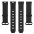 Xiaomi Redmi Watch silicone litchi watch strap - Black For Discount