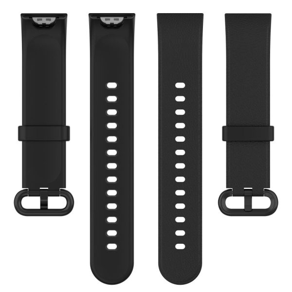 Xiaomi Redmi Watch silicone litchi watch strap - Black For Discount