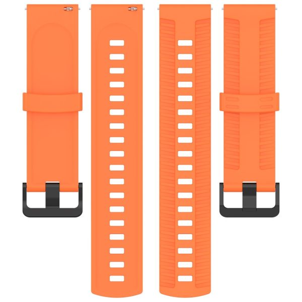 KALEBOL 22mm Silicone Strap for Huawei Watch 4   4 Pro   GT 4 46mm Tire Texture Watch Band - Orange For Cheap