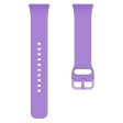 Samsung Galaxy Fit3 Silicone Strap Replacement Wrist band with Watch Case - Purple Online Sale