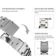 20mm Universal stainless steel watch strap - Silver Online now