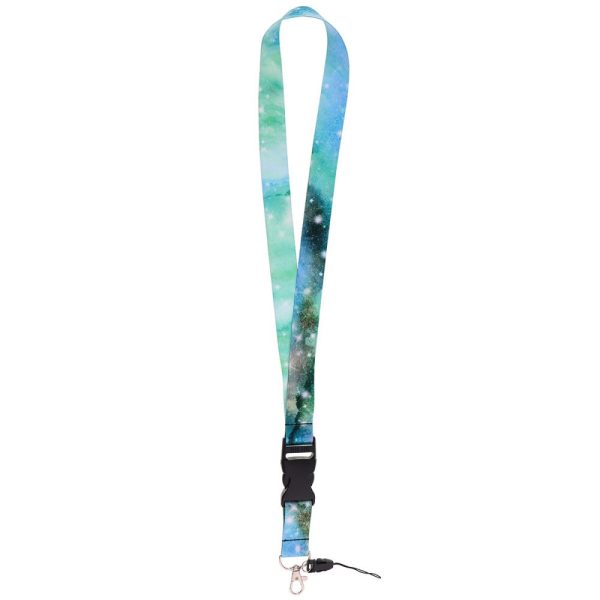 Universal starry sky style lanyard - Light Green Nebula on Sale