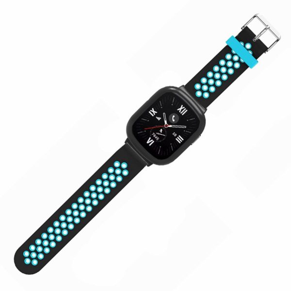 Honor Watch 4 Adjustable Strap Dual Color Flexible Band with Watch Case - Black+Blue For Discount