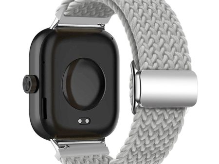 Xiaomi Smart Band 8 Pro   Redmi Watch 4 Loop Strap Magnetic Buckle Woven Watch Band - Light Grey For Cheap