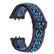 Samsung Galaxy Fit3 SM-R390 Elastic Wrist Band Pattern Design Watch Strap (Black Buckle) - 19 Online