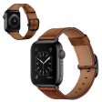 Apple Watch Series 5   4 44mm genuine leather watch band - Coffee Hot on Sale