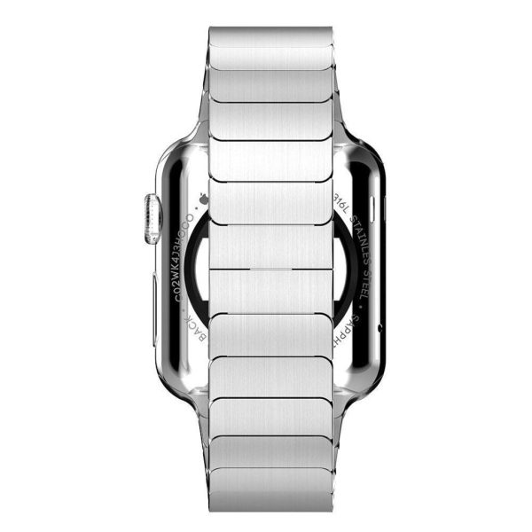 Apple Watch 42mm luxury stainless steel watchband - Silver Supply