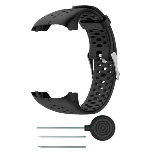 Polar M430 soft silicone watch band with installation tools - Black on Sale