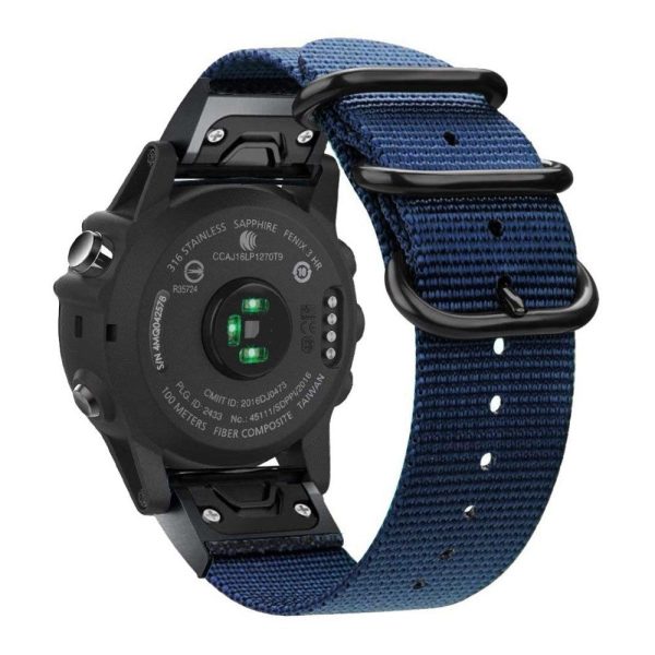 26mm nylon watch strap for Garmin watch - Blue Online