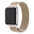 Apple Watch 38mm unique stainless steel watch band - Champagne Silver For Discount