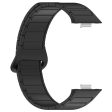 Huawei Watch Fit 3 Dual Color Replacement Band Magnetic Silicone Watch Strap - Black Online now