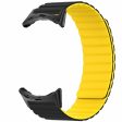 Google Pixel Watch   Pixel Watch 2 Magnetic Watch Band Adjustable Flexible Wrist Strap - Black+Yellow For Discount