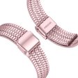 Samsung Galaxy Watch7 44mm 40mm Watch Band 7-Beads Stainless Steel Wrist Strap - Rose Pink Cheap