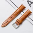 16mm Universal genuine leather watch strap - Light Brown Online