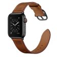 Apple Watch Series 5   4 44mm genuine leather watch band - Coffee Hot on Sale