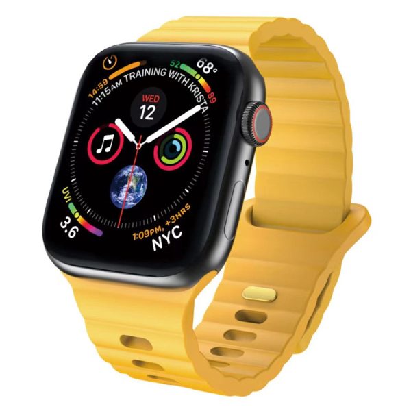 Apple Watch Series 41mm - 40mm - 38mm Strap Silicone Replacemnet Band - Coffee on Sale