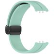 Samsung Galaxy Fit3 Silicone Watch Band Folding Buckle Sport Replacement Straps - Green Fashion