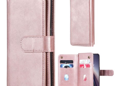 10-slot wallet case for OnePlus Nord CE 5G - Rose Gold Online now