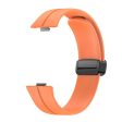 Huawei Watch Fit 3 Silicone Strap Magnetic Folding Buckle Watch band  - Orange on Sale