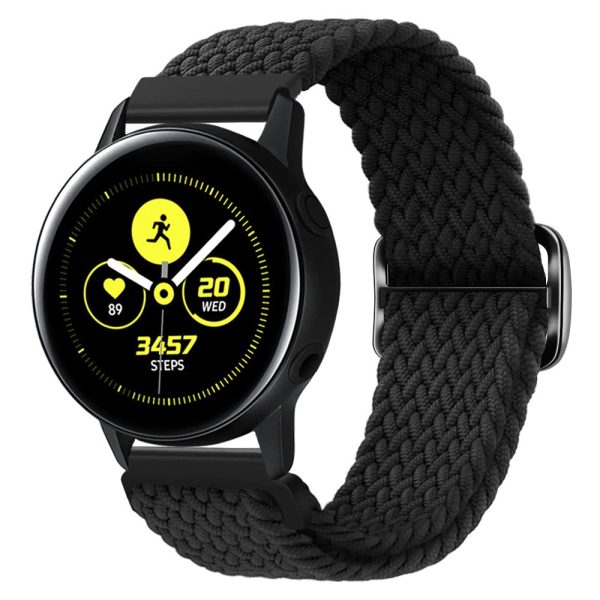 KALEBOL KLB-BZNL-001 Samsung Galaxy Watch6 Classic 43mm   47mm Watch Bnad 20mm Nylon Replacement Strap - Black Fashion