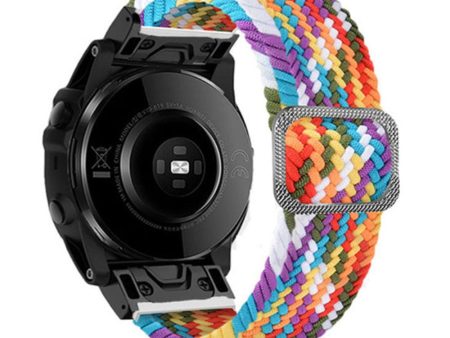 26mm nylon strap for Garmin and Coros watch with buckle - Rainbow Online now