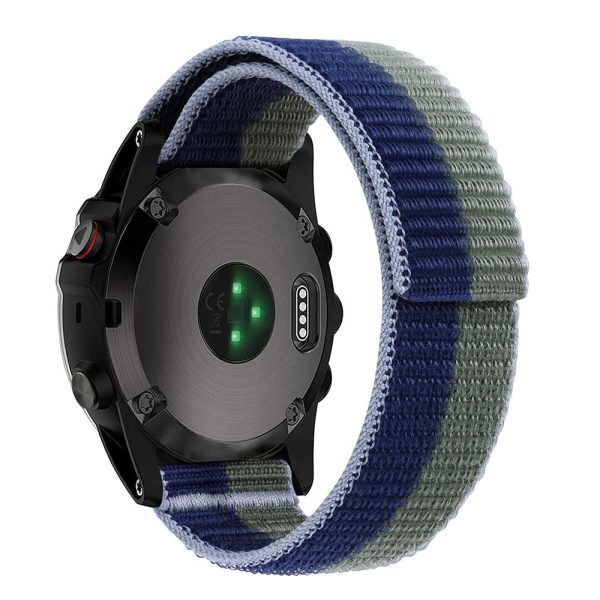 Nylon loop strap for Garmin   Amazfit and Coros watch - Green   Blue Fashion