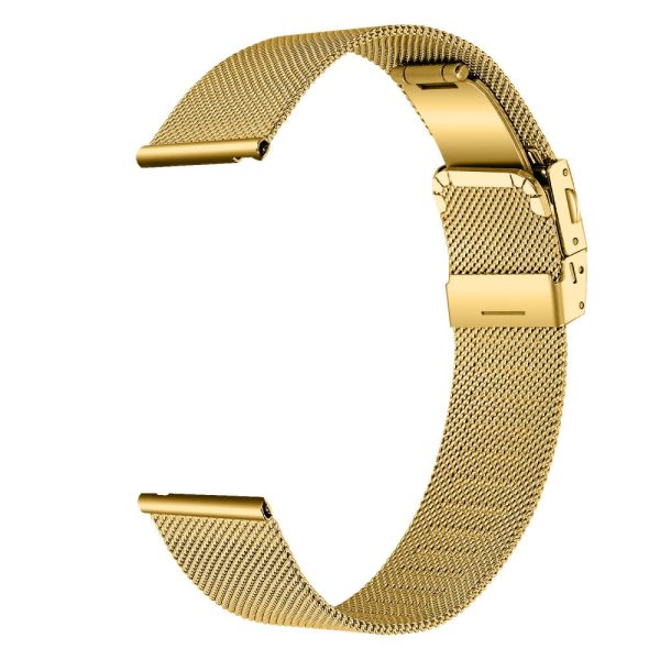 Garmin Vivoactive 4S 40mm   45mm   Vivomove 3S Replacement Strap 18mm Milanese Metal Watch Band - Gold Fashion