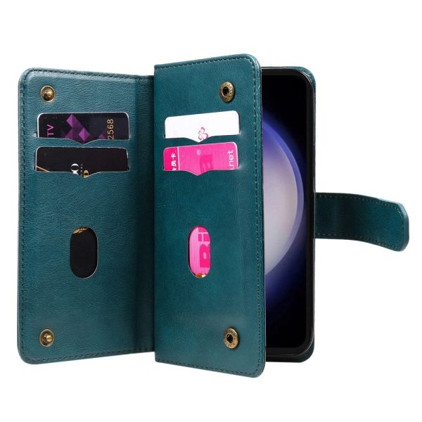 10-slot wallet case for Samsung Galaxy S23 FE  - Green Online Sale