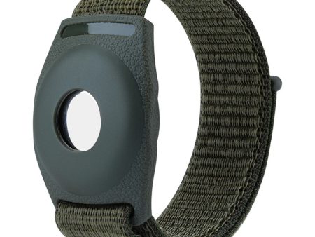 AirTags nylon loop strap for kids - Army Green For Discount