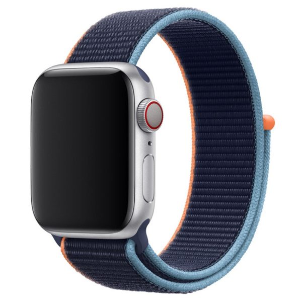 KALEBOL Apple Watch Series 49mm - 45mm - 44mm - 42mm Universal Nylon Watch Band - Dark Navy Blue Online