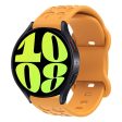 KALEBOL 22mm Silicone Strap for Huawei Watch 4   4 Pro   GT 4 46mm Leopard Texture Watch Band - Yellow on Sale