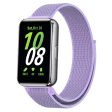 Samsung Galaxy Fit3 Replacement Strap Braided Nylon Smart Watch Band - Purple Fashion