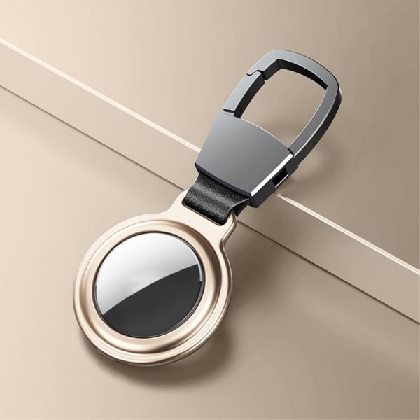 AirTags aluminum protective cover with key ring - Gold Fashion